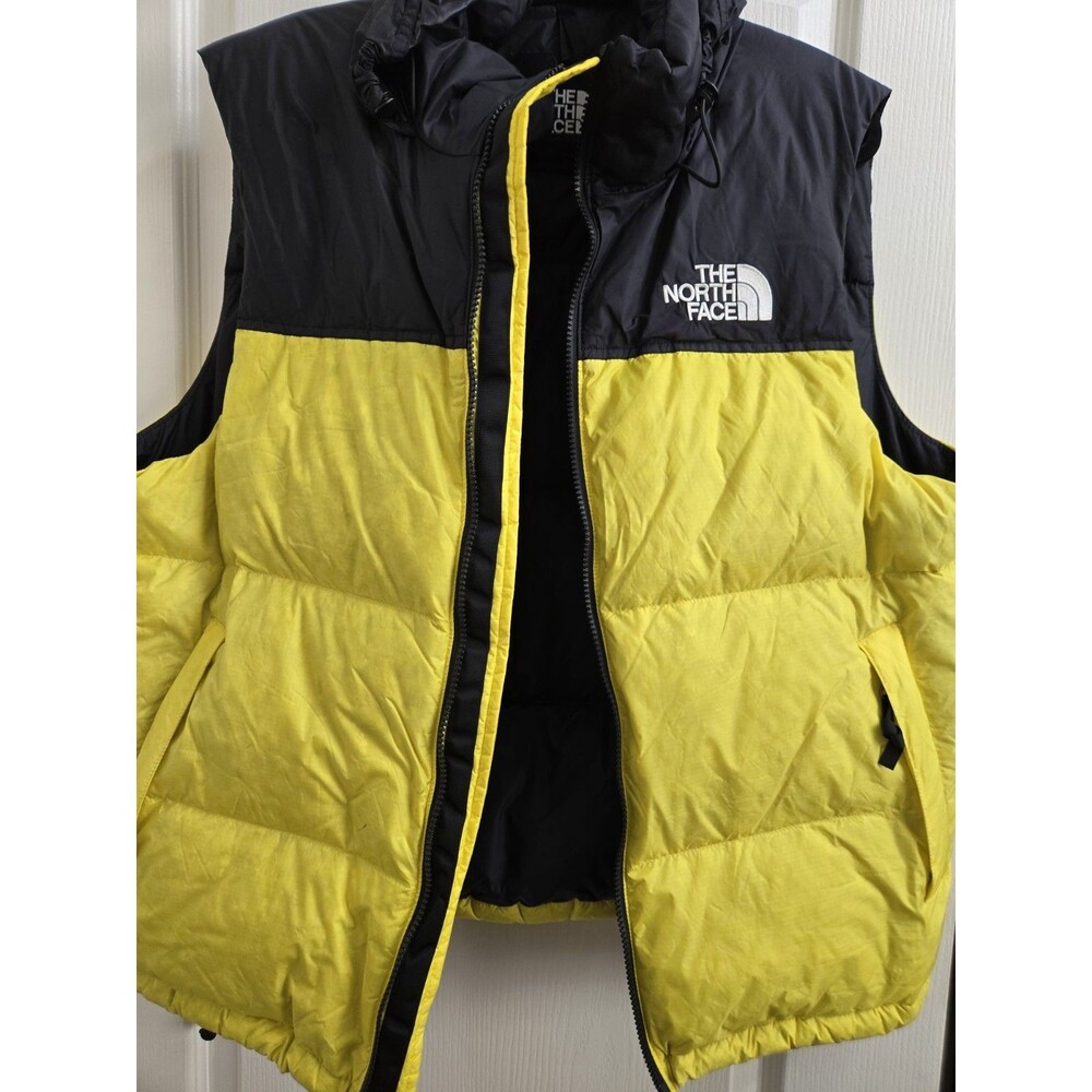 The North Face 1996 Retro Nuptse Vest Mens Large Yellow 700 Down Puffer